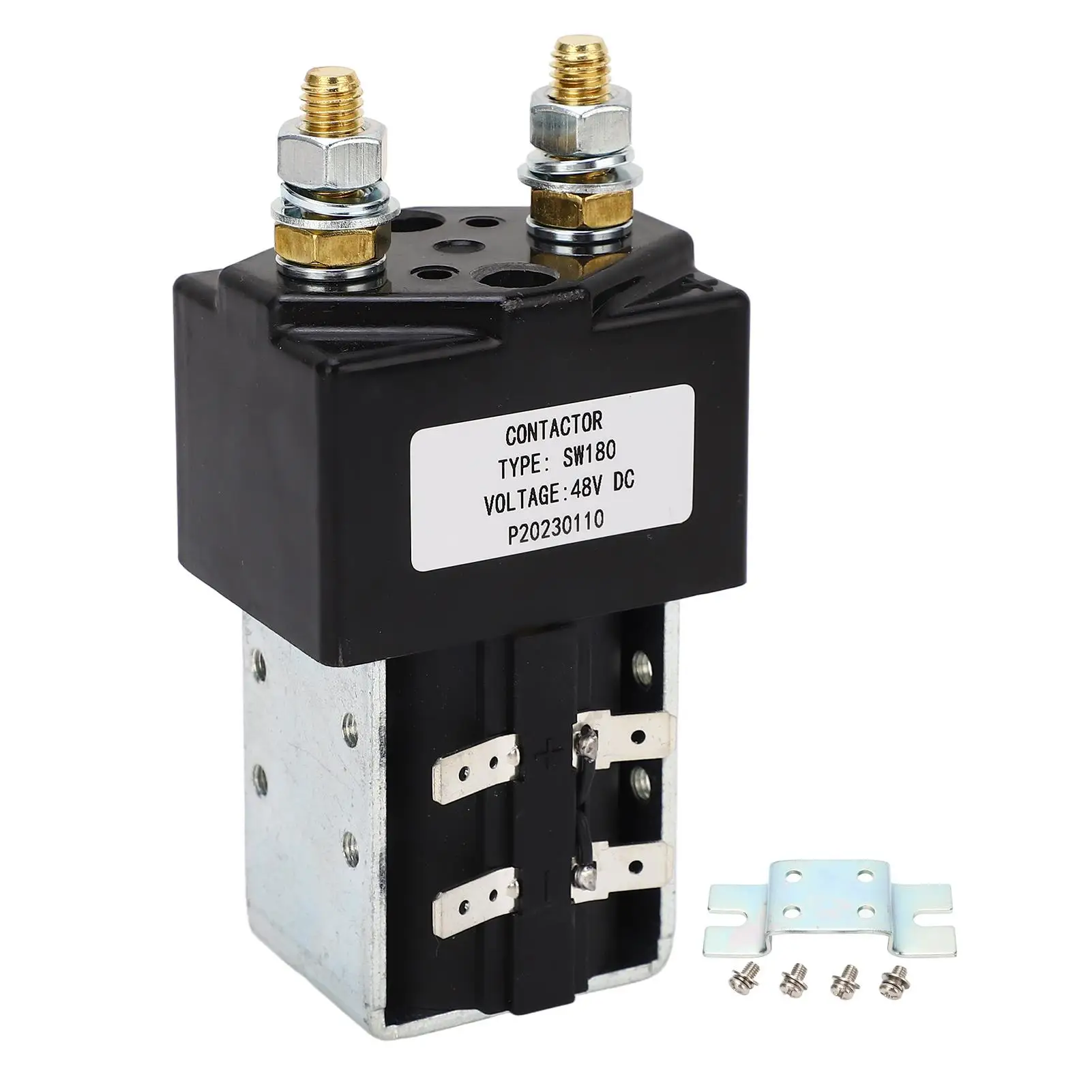 

48V Solenoid Contactor - Low Power Welding-Resistant, High Sensitivity, Single Pole, Perfect for Cart Use