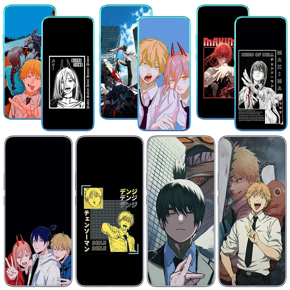 أنيمي المنشار رجل لموتورولا ، تاتسوكي فوجيموتو ، جراب لحافة الدراجات النارية 40 ، 50 برو ، 30 ، الترا نيو 20 ، واحد الانصهار ، G200 ، E22 ، E40 ، E30 ، E22I #1