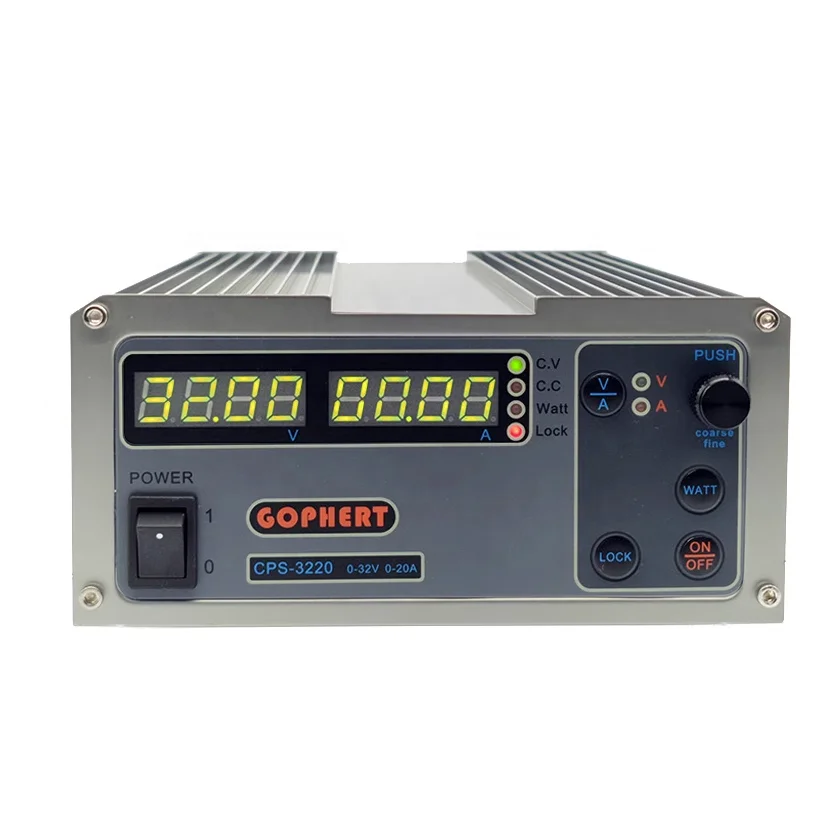 

CPS-3220 Digital Adjustable DC Switching power supply 0V-32V 0A-20A