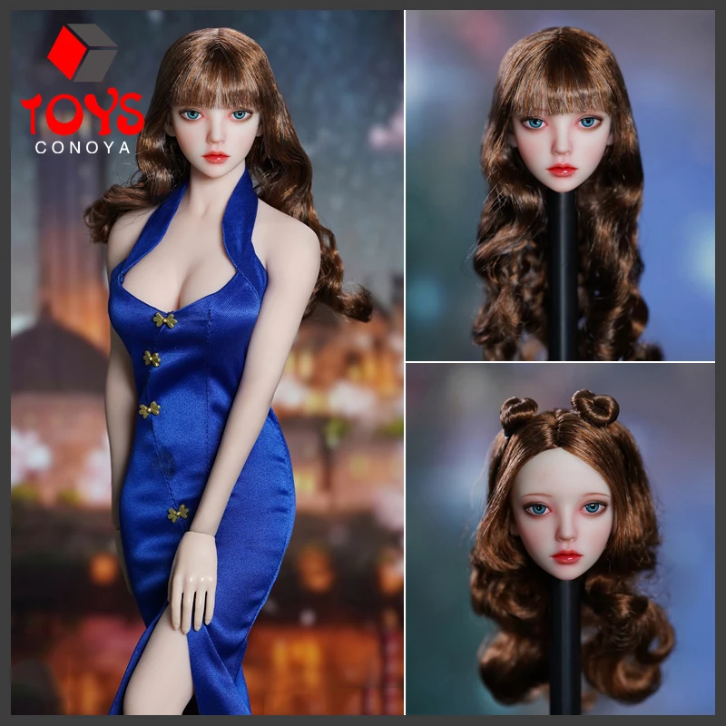 In Stock SUPER DUCK SDH033 1/6 Scale Model Female BJD Style Head Sculpt Carving Fit 12 