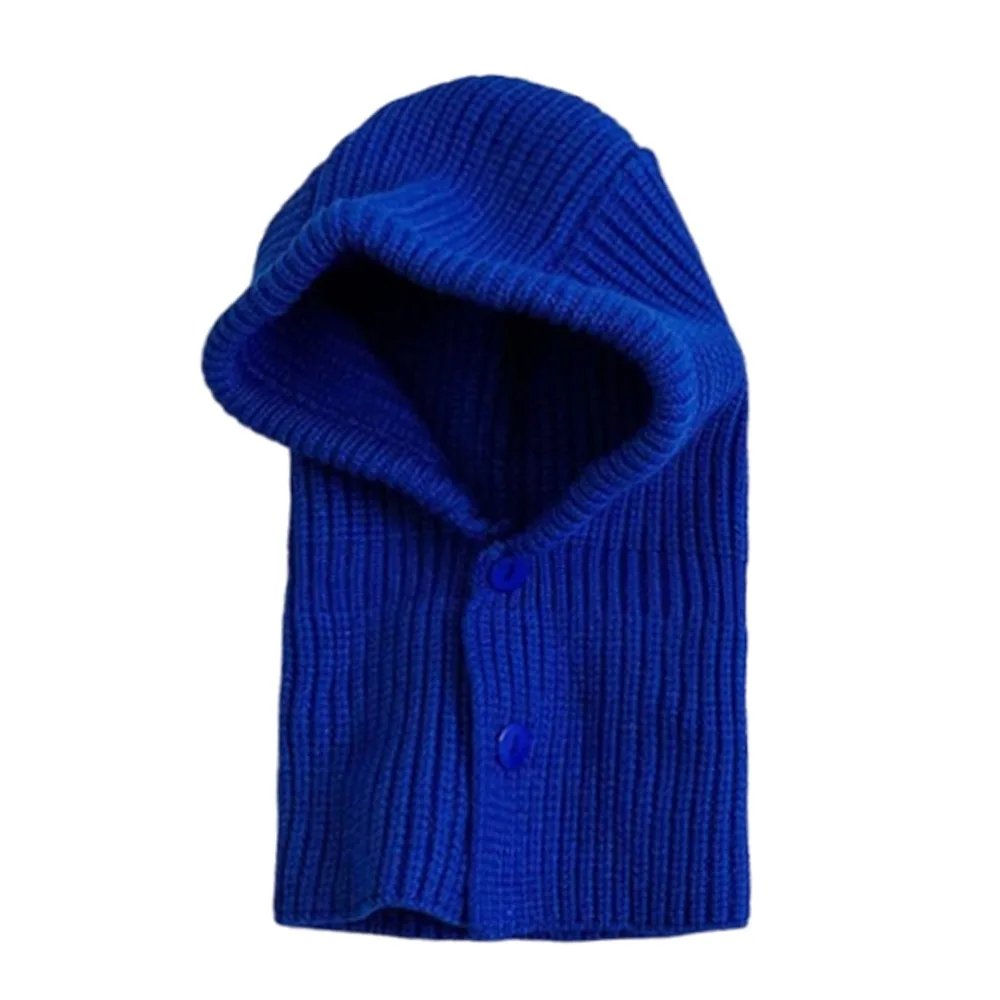 

Шапки, однотонная вязаная шапка, утолщенная интегрированная пряжа, детская защитная шапка для ушей, цельная вязаная шапка-ушанка, зимняя