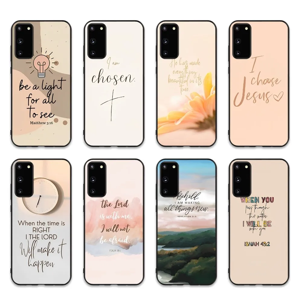 Christian bible  jesus Phone Case For Samsung S 9 10 20 21 22 23 30 23plus lite Ultra FE S10lite Fundas