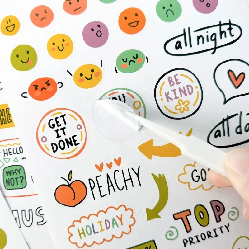 240pcs scrapbook to-do list plan cartoon style graffiti stickers mobile diary computer stickers toys