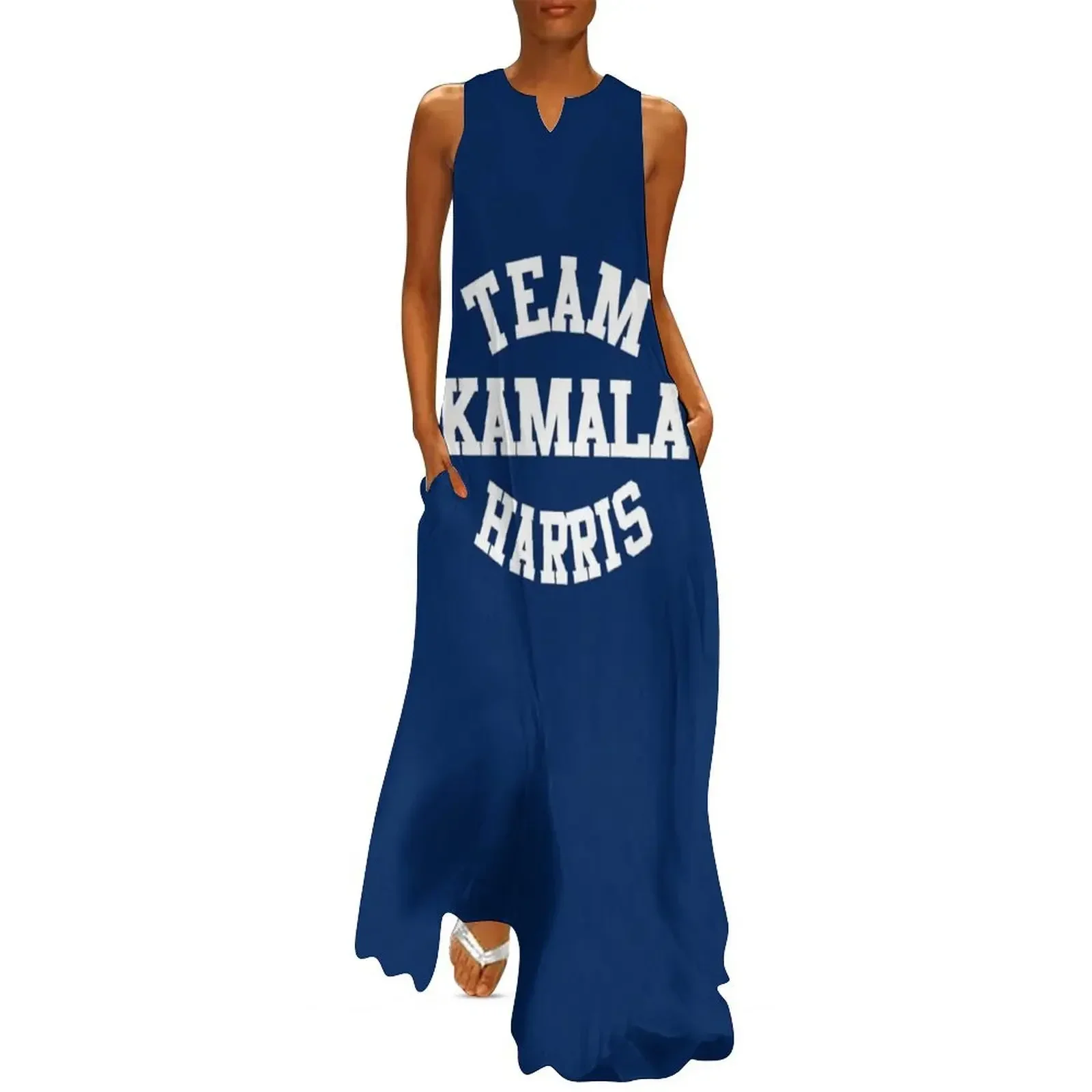 

Team Kamala Harris Long Dress Clothing female women's evening dresses 2025 Clothing Dress woman Dress