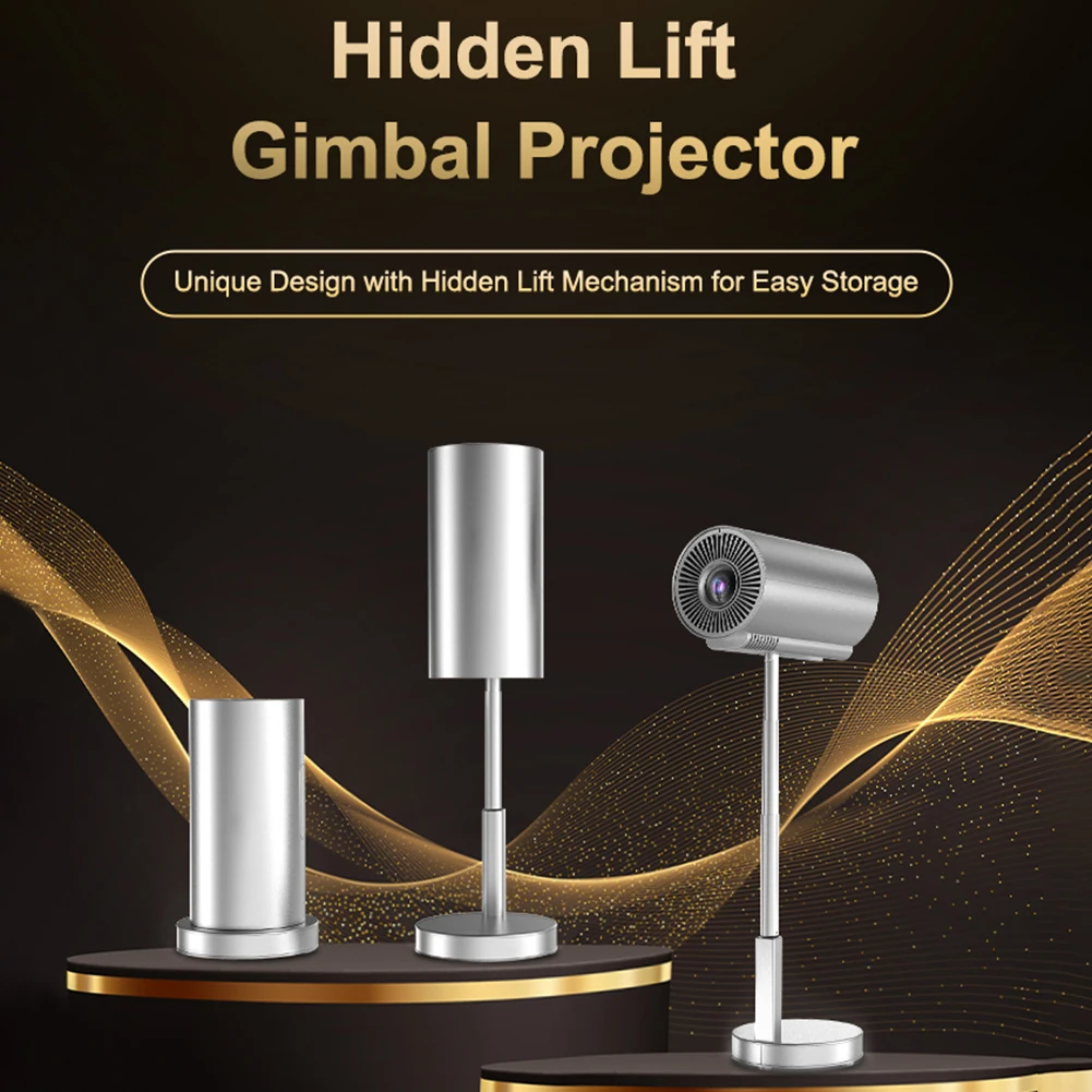 TS-3 Portable Projector 4K UHD Mini Smart Video Projectors Outdoor Movie Projector Compatible For Android 11 OS Wifi6