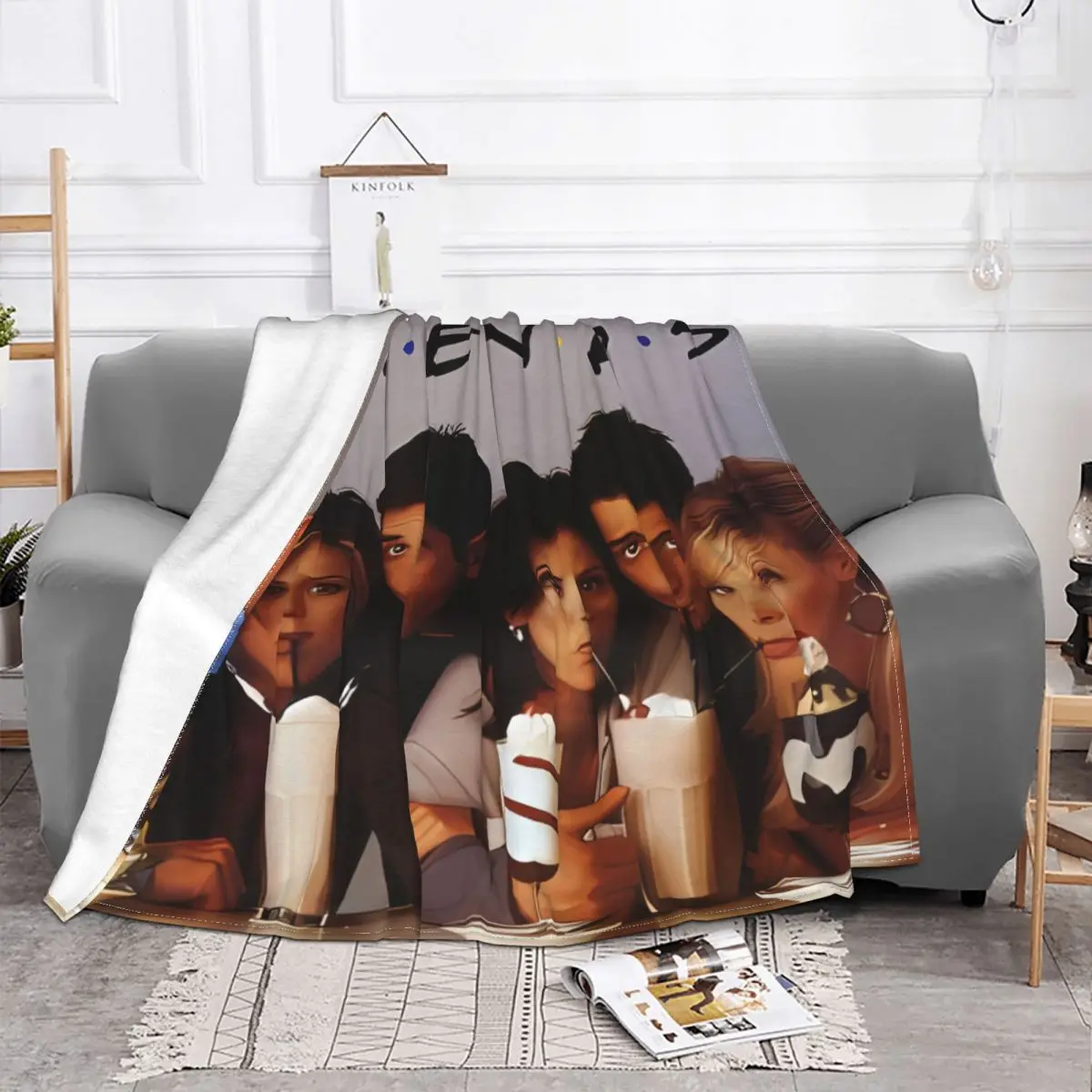 Which Friends Character Are You Blanket Friends TV Play Plush All Season Super Warm Throw Blankets For Sofa Plush Thin Quilt