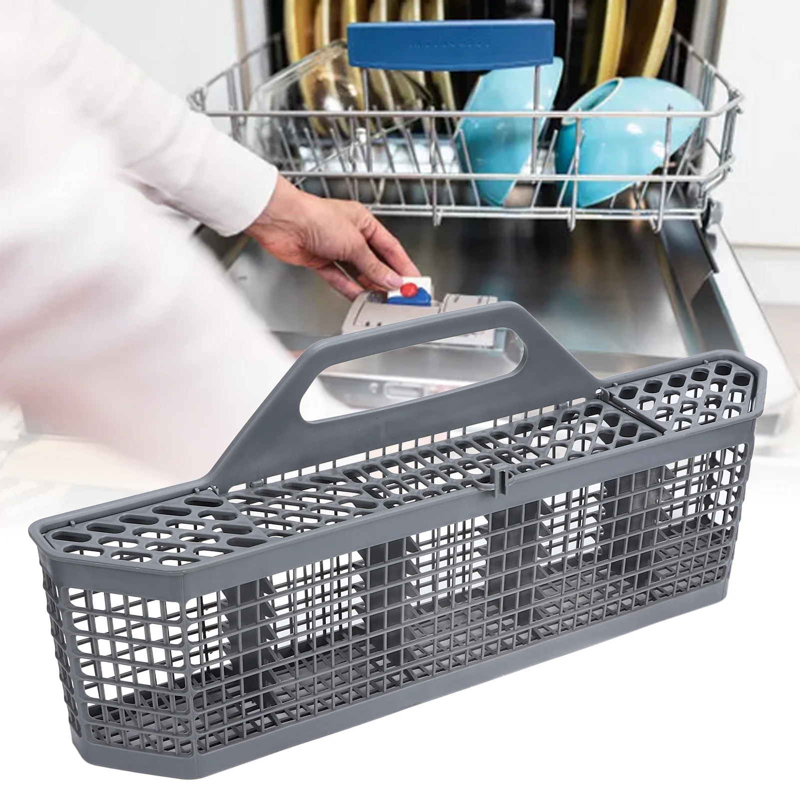 Dishwasher Storage Basket Universal Plastic Dishwasher Cutlery Silverware Basket for GE WD28X10128 Dishwasher,Storage,Basket