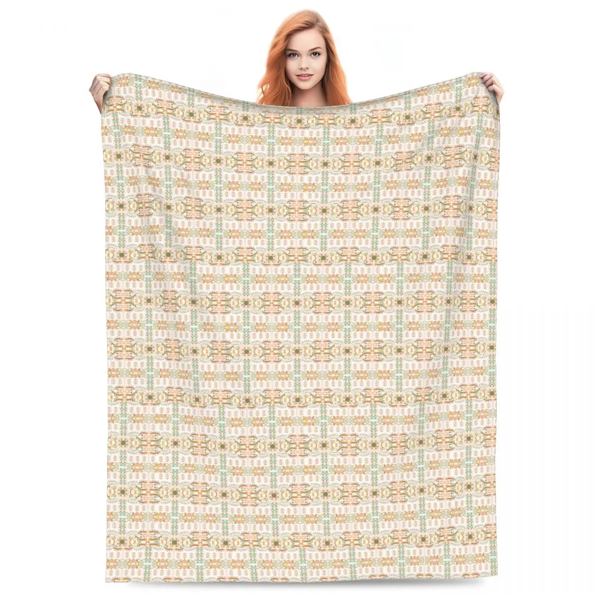 National Wind Pattern Blankets Flannel Sofa Throw Blanket Super Soft for Couch Bedding Outdoor Throws Bedspread Quilt