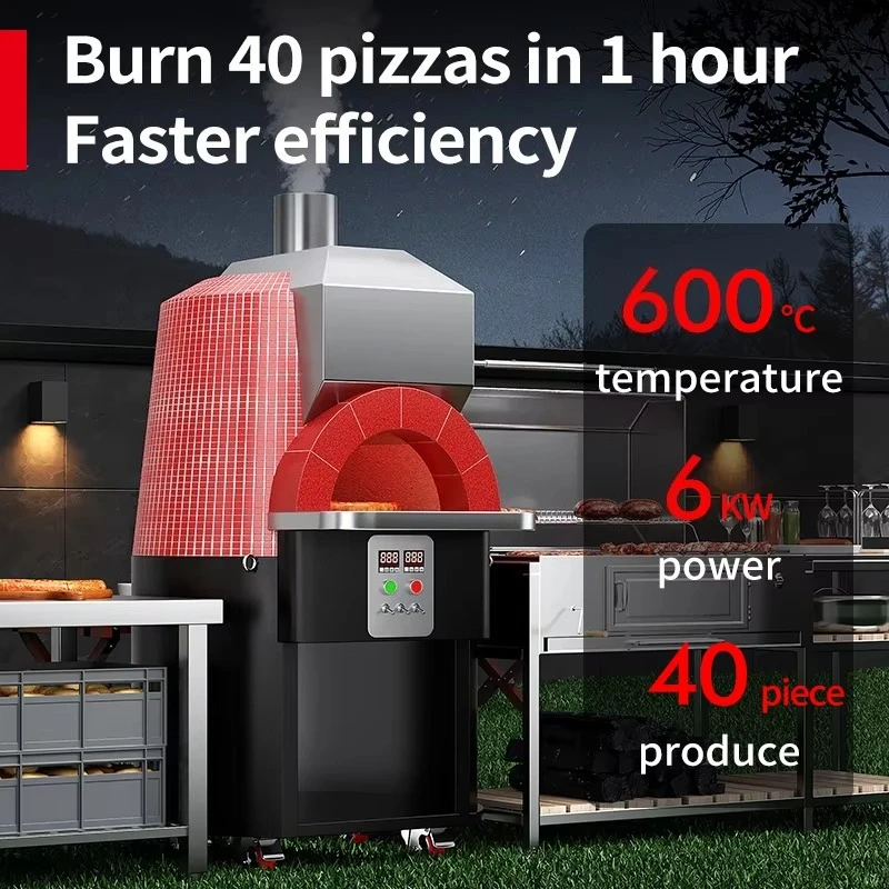 FL Wholesale Commercial Electric Gas Pizza Oven Adjustable Thermostat 100-500 Freestanding 600 Size Bakery Use Button Customized