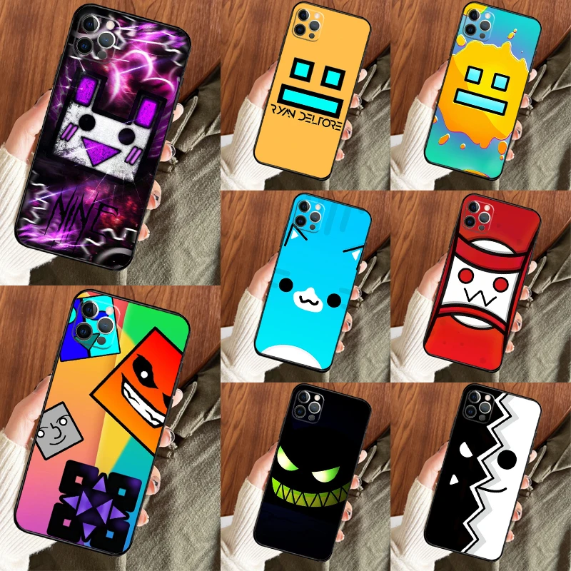 

game Geometry Dash Cover For Xiaomi Redmi Note 13 Pro 9 10 11 12 14 Pro 11S 12S Case For Redmi 13C 14C 10C 12C