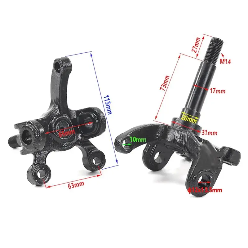 Efficientt-1Pair Front Brake Rocker Lever Motorcycle ATV Beach Car Kart Brake Lever