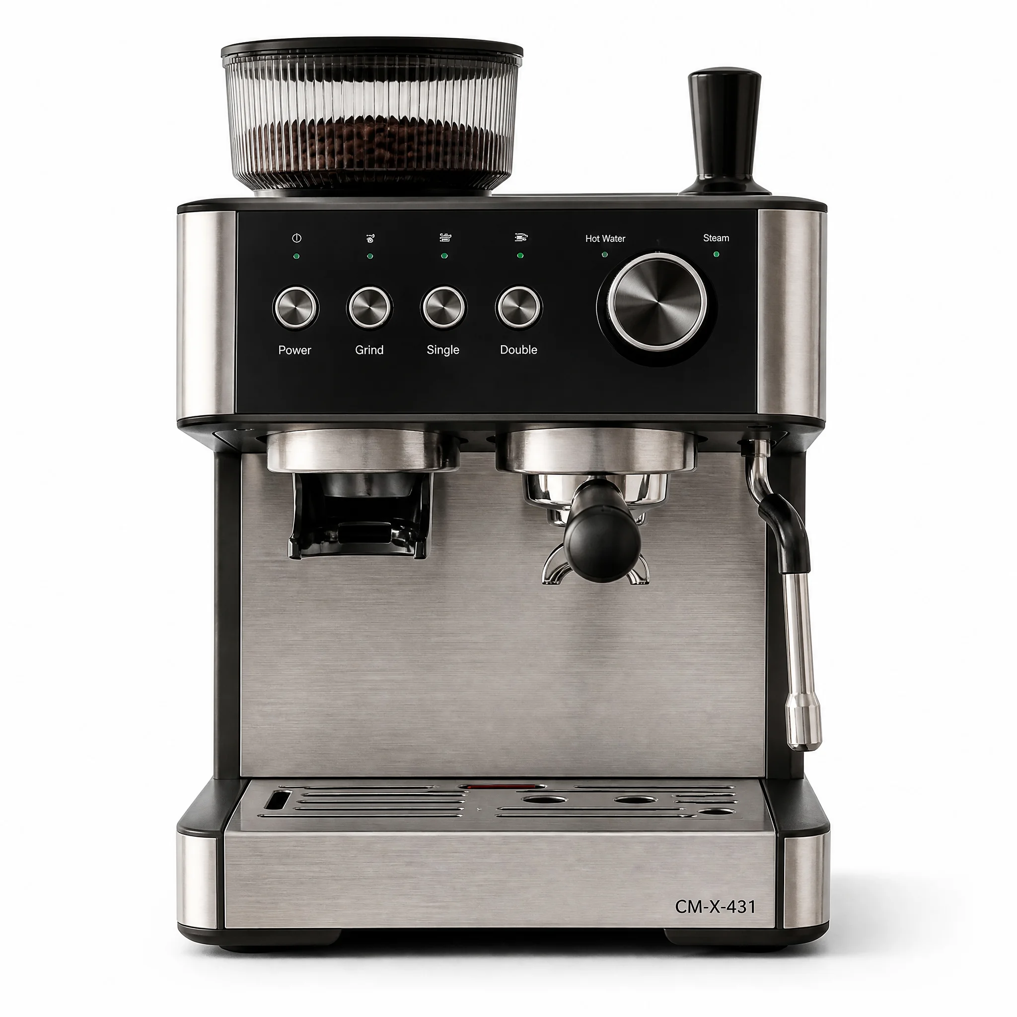 Espresso Machine Professional Coffee Maker with Steam Wand Pressure Extraction System for Cafe Restaurant Use