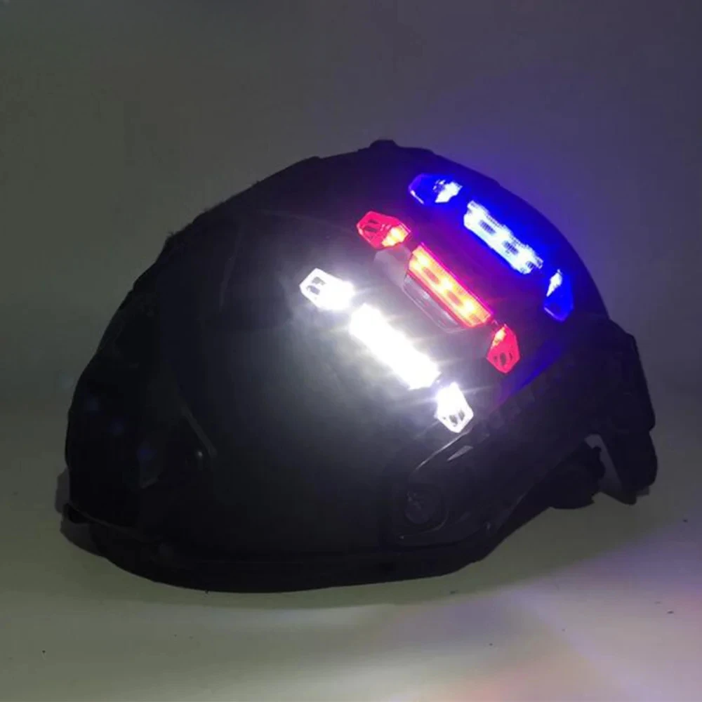 

For VULPO USB Rechargeable Tactical Helmet Signal Light Cycling Warning Light Airsoft Hunting Lifesaving Lamp