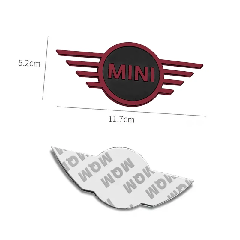 ABS Mini Auto Voorbumperembleem Achtersticker Logo Voor Mini Cooper JCW Works R56 R50 F54 F55 F56 F57 F60 R52 R53 R55 R57 R58 R59