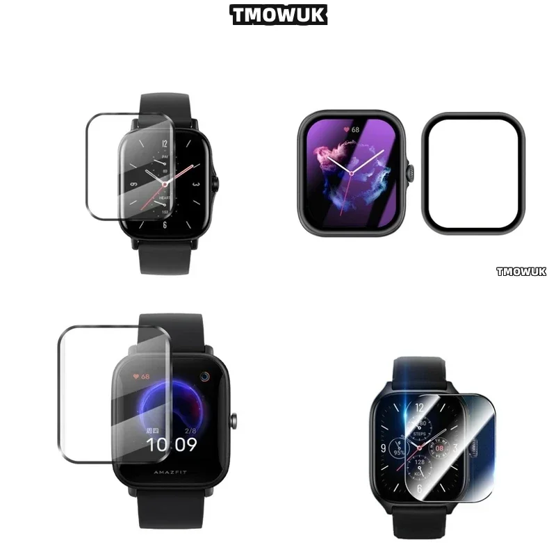 Static Cling Film For Amazfit BIP 3 5 6 U Pro Active Unity GTS 2E 2 3 4 MINI, No Adhesive Needed.