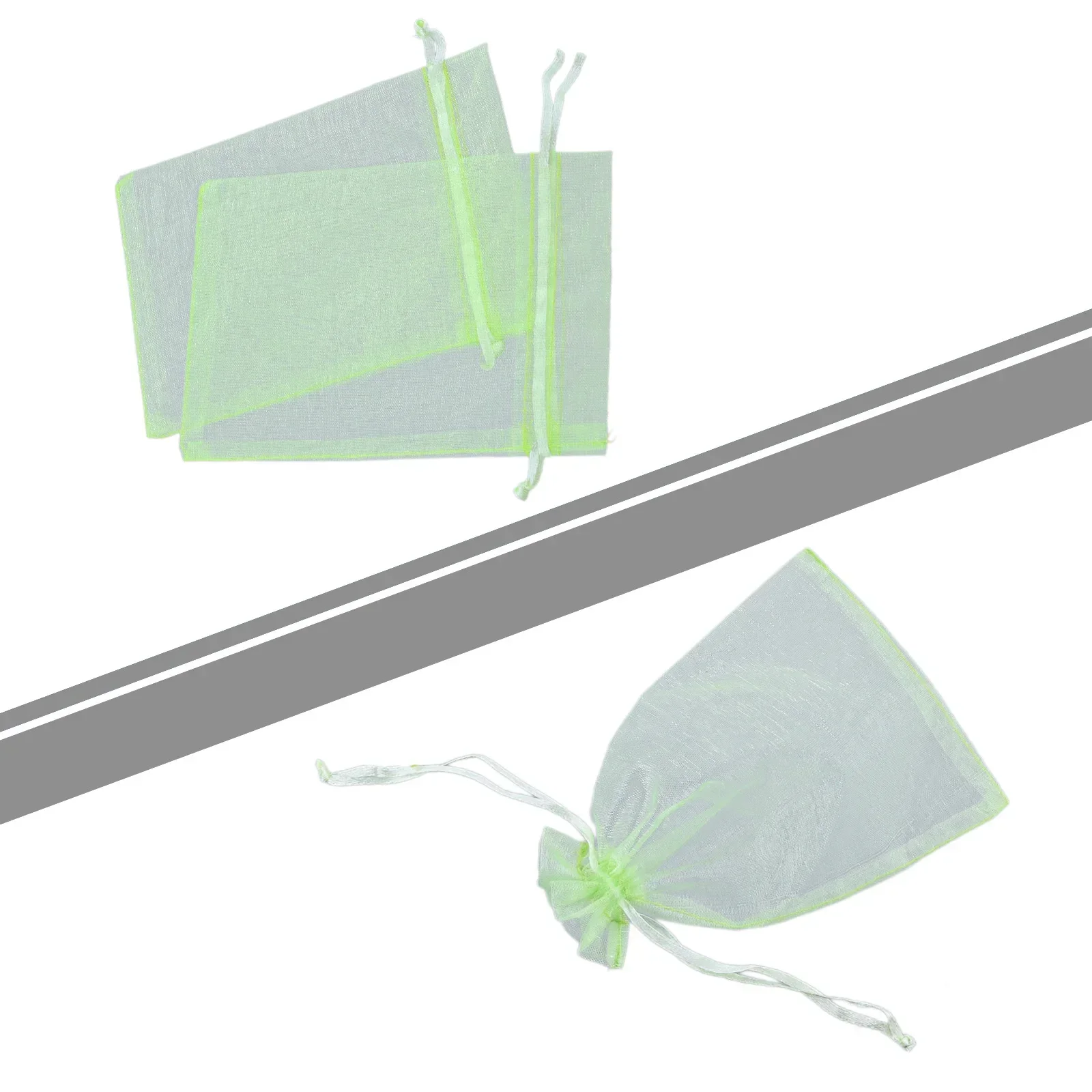 

Easy To Close Open Fruit Harvest Green Fruit Bag Drawstring Mesh Bag Fine Mesh Protects Fitment Ripening Fruit