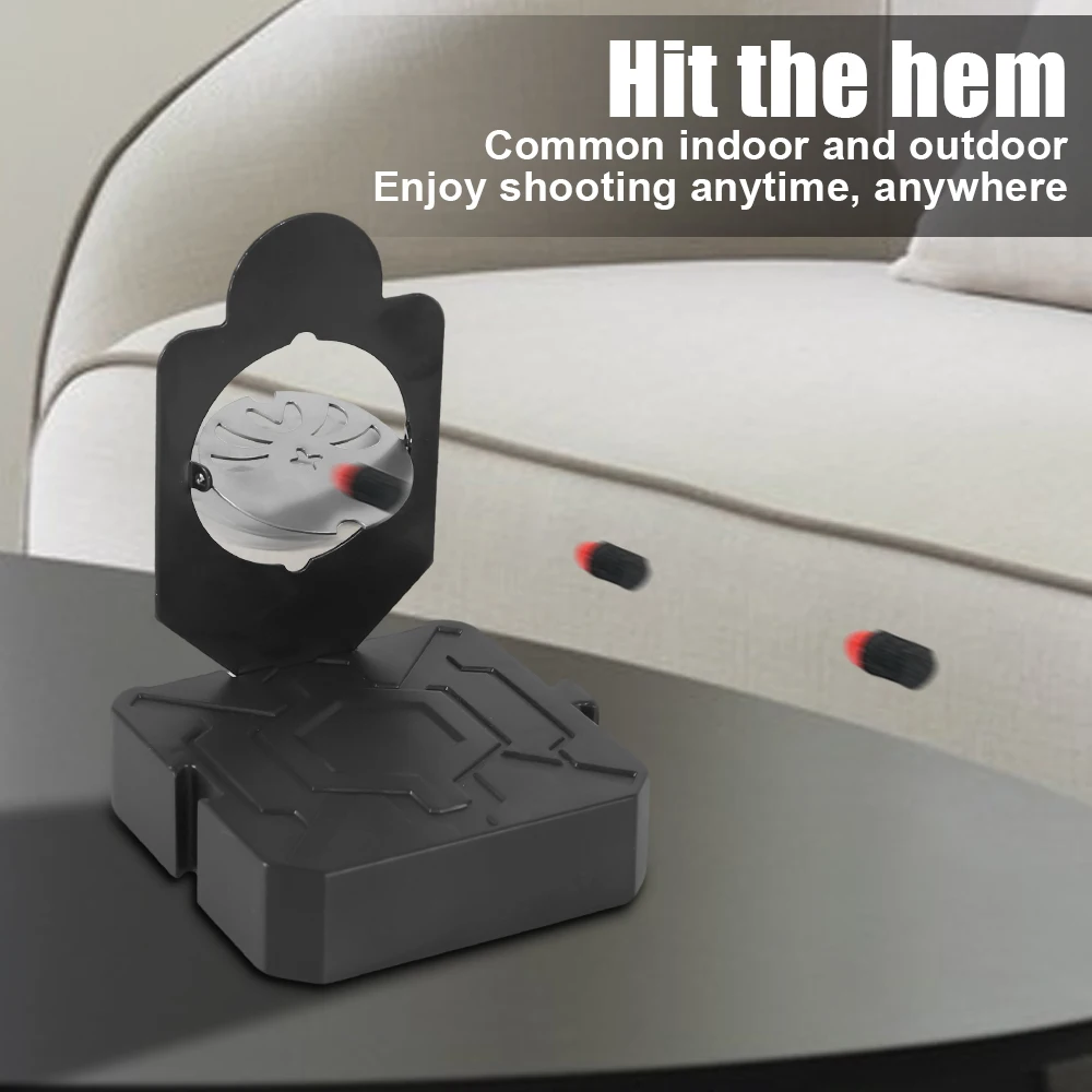 

1/3 шт. металлические мишени для стрельбы, мини-пневматический пистолет, пуля, мишень 360 ° Вращающаяся реактивная мишень для тренажера стрельбы страйкбольного оружия