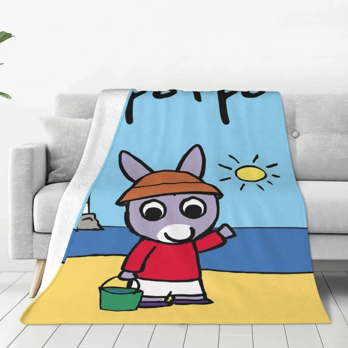 

Cartoon Trotro Anime Blanket Coral Fleece Plush Autumn/Winter Portable Soft Throw Blankets for Bedding Couch Bedding Throws