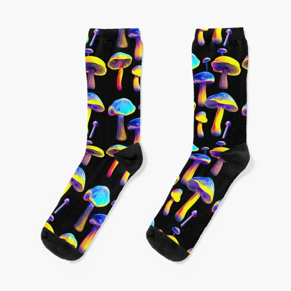 

Cyber Mushrooms Socks Men Gift Sock Christmas Running Socks Man