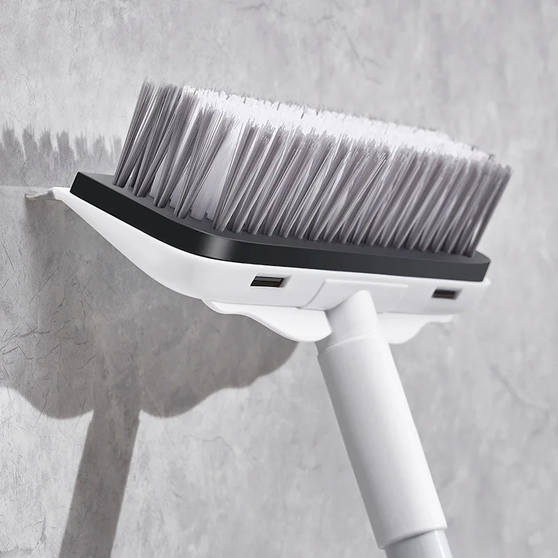 Bathroom Floor Brush Hard Brush Ground Brush Bathroom Floor Brush Scraping Two-in-One Long Handle Tile Cleaning Brush