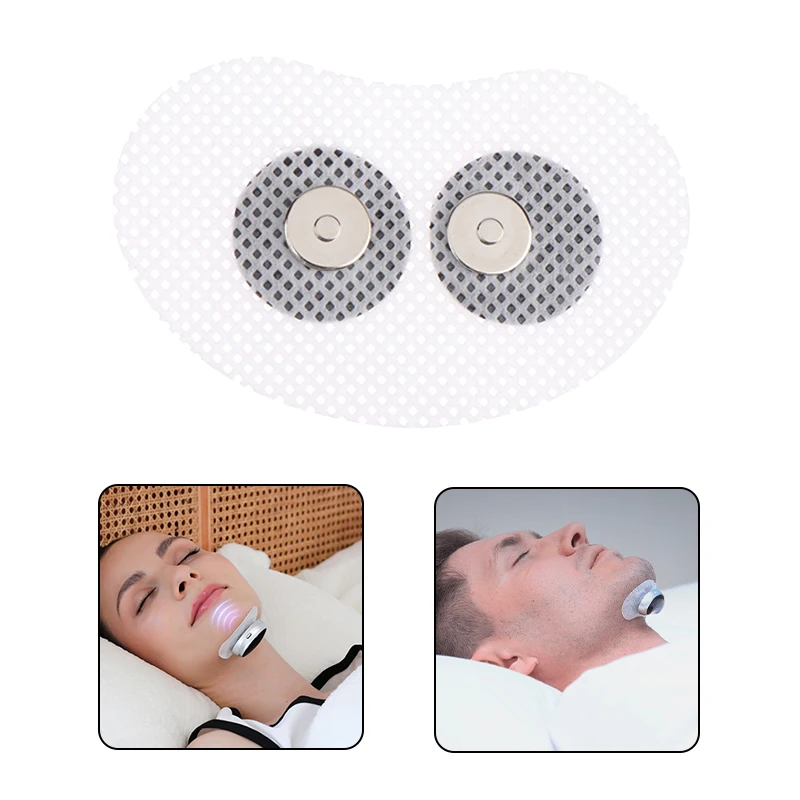 Magnetic Snap Gel Electrodes Pad For Smart Anti Sleep Stop Snoring Device For Chin Throat Snore Reducing Aids Sticker