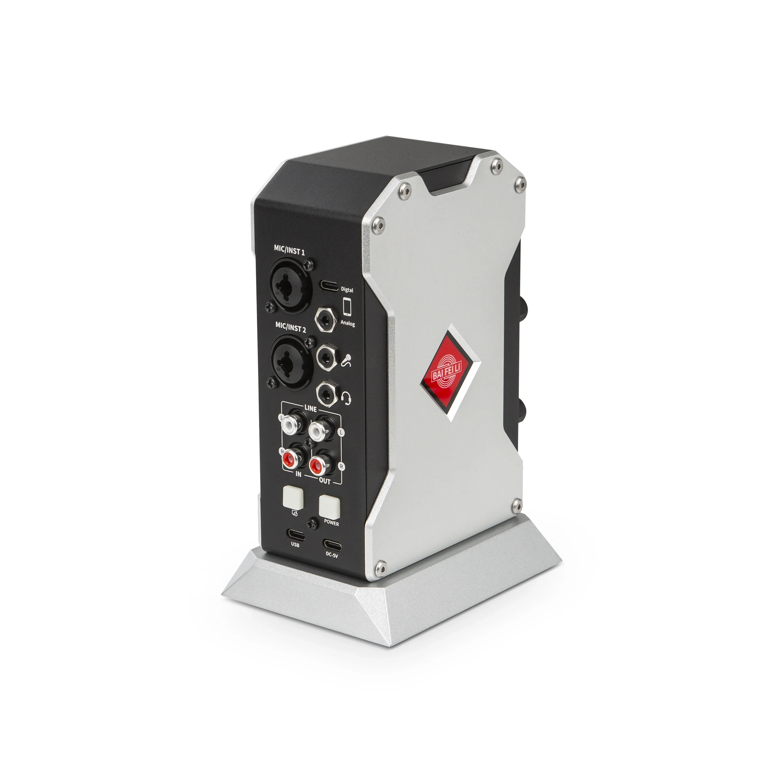 Heißer Verkauf BAIFEILI Audio MK PRO Digitale Live Broadcast Aufnahme Soundkarte Multifunktionale Stereo Unterstützung Rack Software Xmos