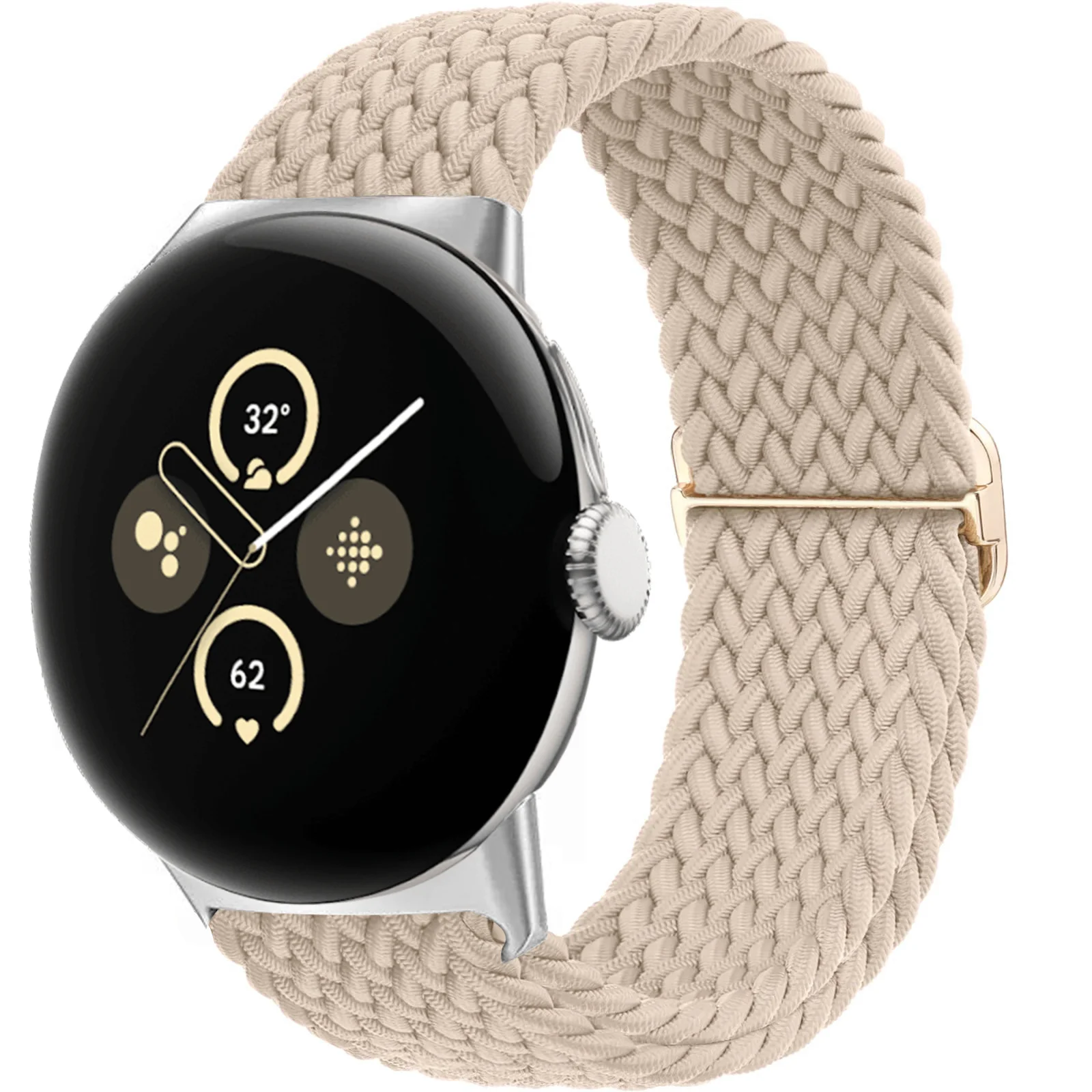 حلقة منفردة مضفرة لملحقات سوار Google Pixel 2 Smartwatch حزام نايلون مرن قابل للتعديل سوار كوريا حزام ساعة Pixel