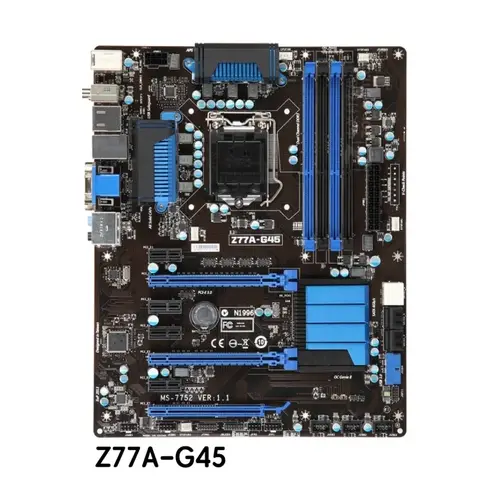 Para msi Z77A-G45 desktop placa-mãe MS-7752 z77a g45 lga 1155 ddr3 mainboard 100% testado ok totalmente trabalho frete grátis