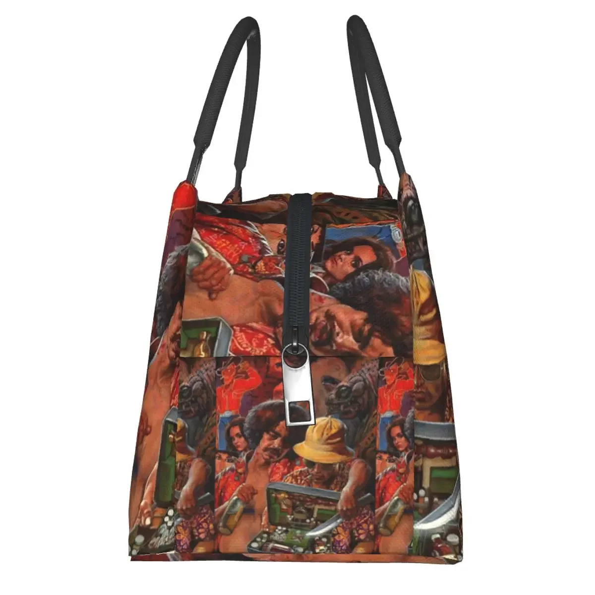 Fear And Loathing In Las Vegas Art Lunch Bags Insulated Bento Box Lunch Tote Picnic Bags Cooler Thermal Bag for Woman Children