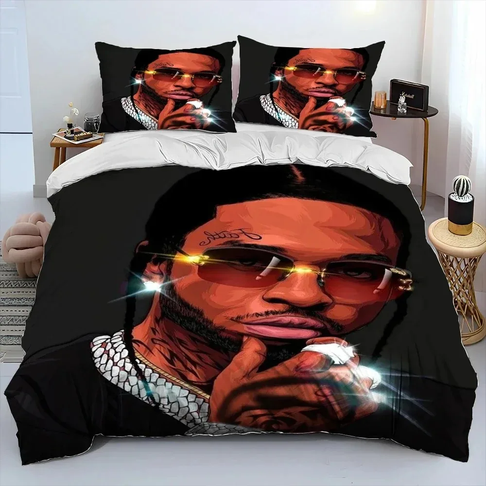 Hip Hop Art Rapper Legend Star Bedding Set Duvet Cover Bed Set Quilt Cover Pillowcase Comforter king Queen Size Boys Adult