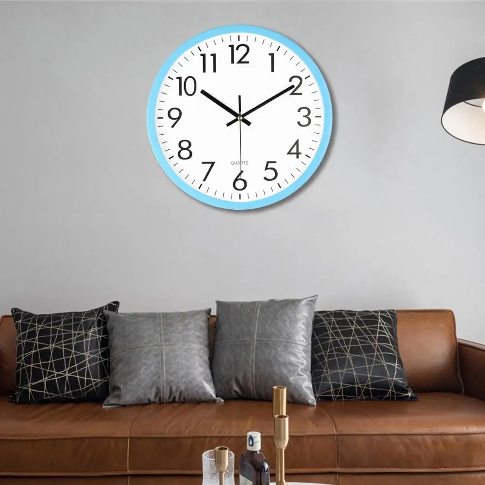 Numerals Clock High Accuracy Wall Clock with Large Numerals Easy to Hang Battery Operated Silent Non-ticking Modern Decoration