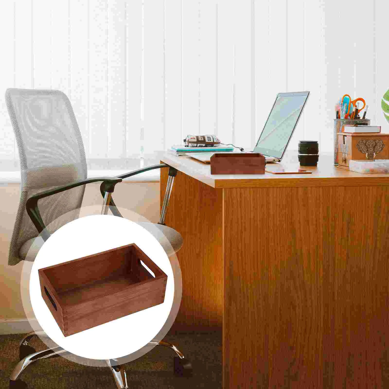 Bin Fabric Cubes Storage Bins for Shelves Small Wooden Crates Sundries Container Goods Holder Box