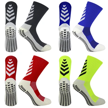 Football Socks Men Athletic Non Slip Soccer Socks Cushioned Breathable For Running Yoga Basketball Hiking Sports Grip Socks