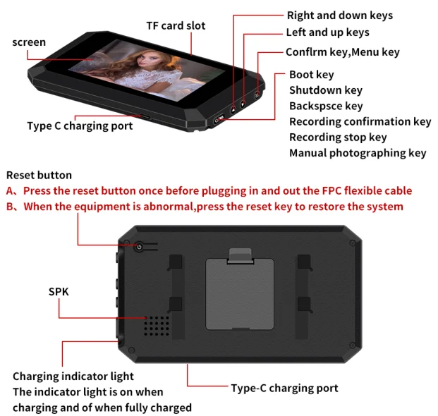 Imagem -02 - Polegada 2mp 1080p Espectador Olho Mágico ir Visão Noturna Detecção de Movimento Telefone da Porta Vídeo Visual Visor da Porta 4.3