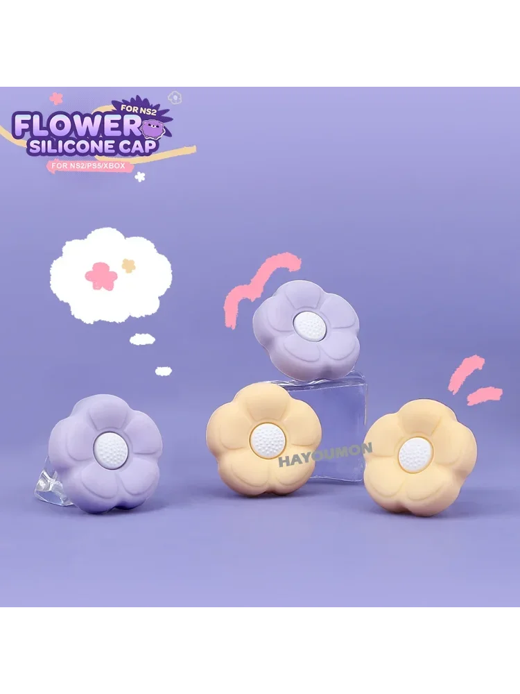 4 capuchons de protection en silicone pour joystick analogique pour Switch 2 Joycons, capuchons de protection pour joystick en caoutchouc pour PS5 XBOX