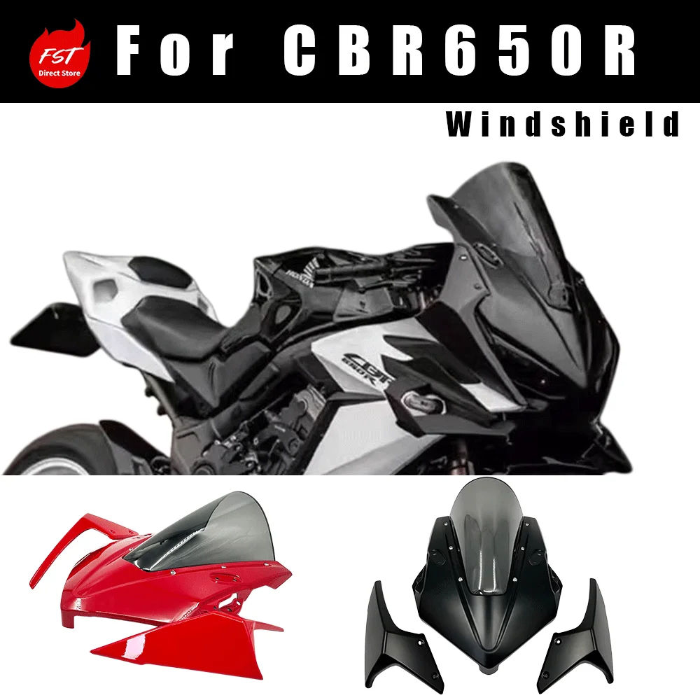

Aftermarket Racing Integrated Windscreen, Raised Wind Deflector & Winglet for CBR650R