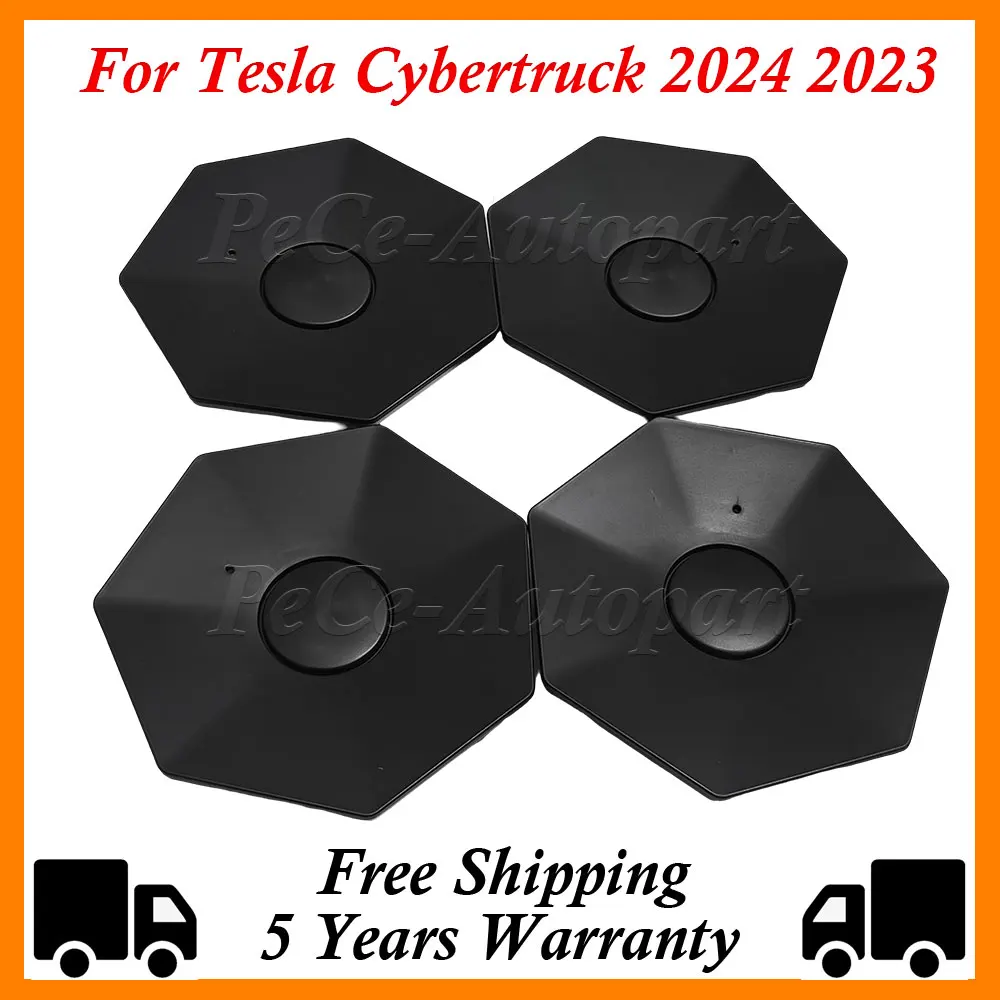 

4PCS Wheel Hup Center Caps For Tesla Cybertruck 2024 2023 ABS Center Hub Cover Rust Dust Resistant Cybertruck Auto Accessories