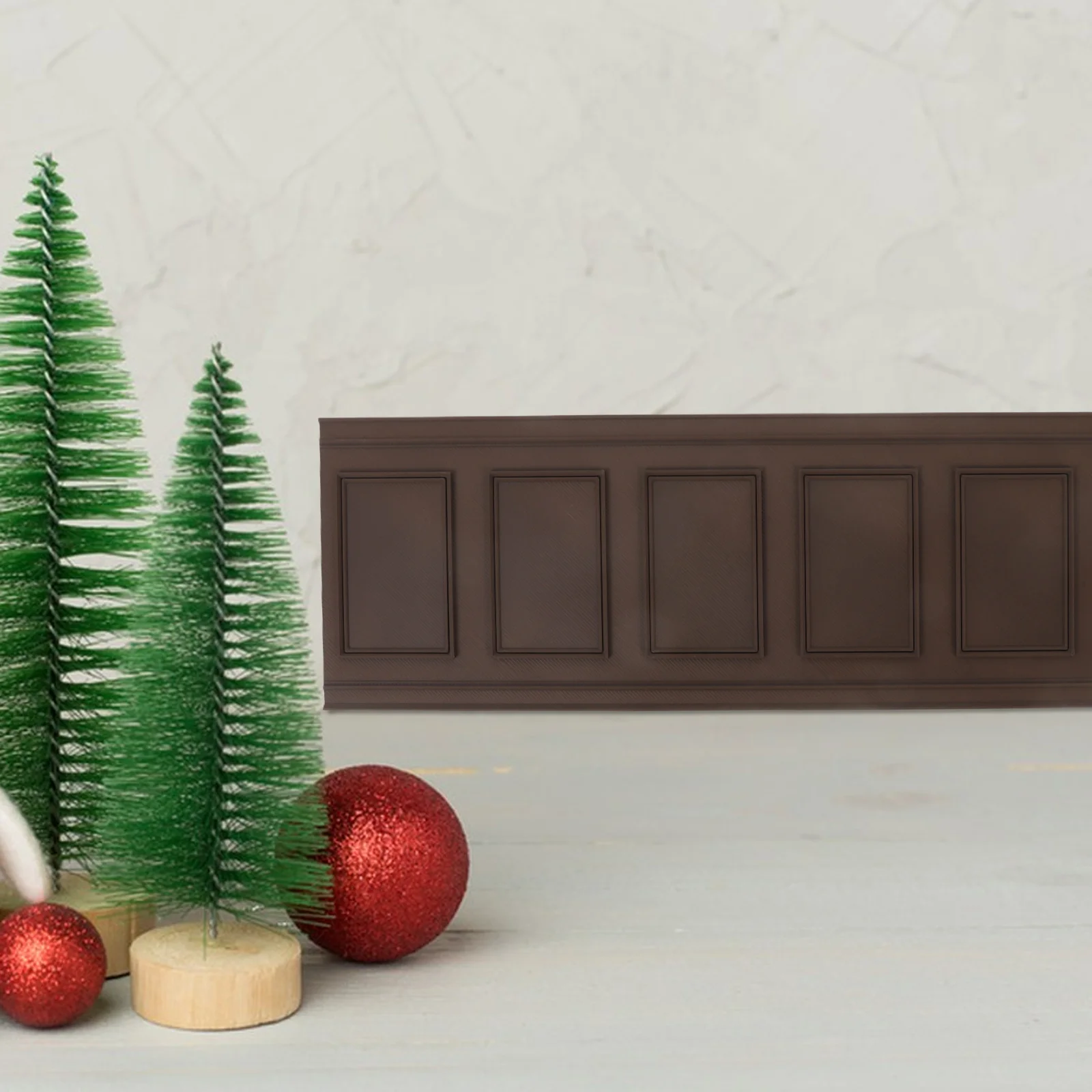 

Dollhouse Decor Miniature Wall Moulding Trim Self-Adhesive Peel Stick Baseboard Flexible Resin Panel For Dollhouse Furnishings