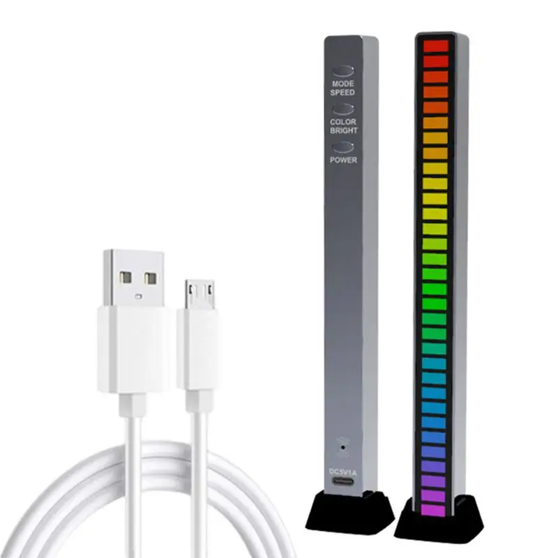 

Умная RGB симфония, управление звуком, светодиодная подсветка, музыкальный ритм, лампа для звукоснимателя, управление через приложение для вычислительного игрового настольного компьютера
