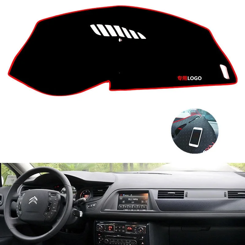 For Citroen C5 2010 2011 2012 2013 2014 2015 2016 Left Right Hand Non Slip Dashboard Cover Mat Instrument Carpet Car Accessories