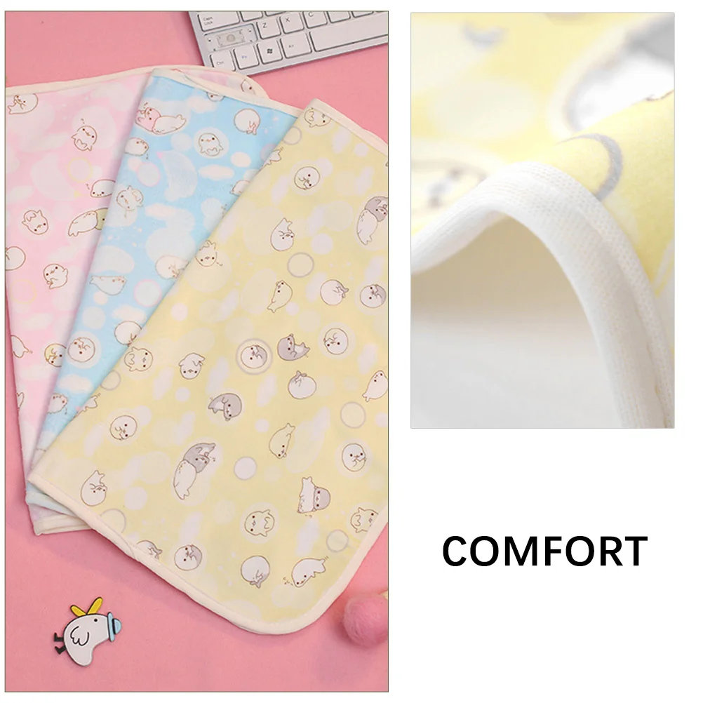 مجموعة واحدة من وسادة مقاومة للماء للأطفال، وسادة سرير مريحة مقاومة للماء لسرير الأطفال الصغار، سجادة تغيير الحفاضات أثناء السفر #3