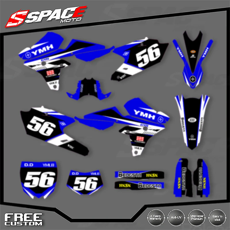 

SPACE Custom Motorcycle Graphics Background Decal for YAMAHA 14-18 YZF250,15-19YZF250X WRF250,14-17 YZF450 Stickers Kits 003