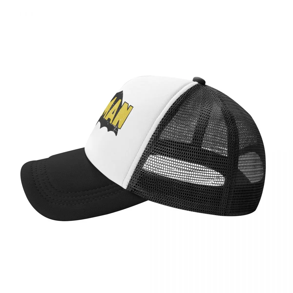 Adult Bats Man Retro Logo Trucker Cap Outdoor Mesh Baseball Caps Dad Hat Trucker Worker Cap Adjustable Sports Cap Spring