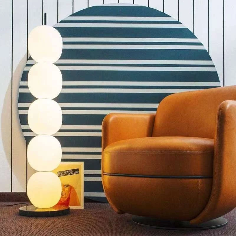 Nordic Simplicity Glass Floor Lamps for Living Room Bedroom Atmospheric Wall Sconces Concealed