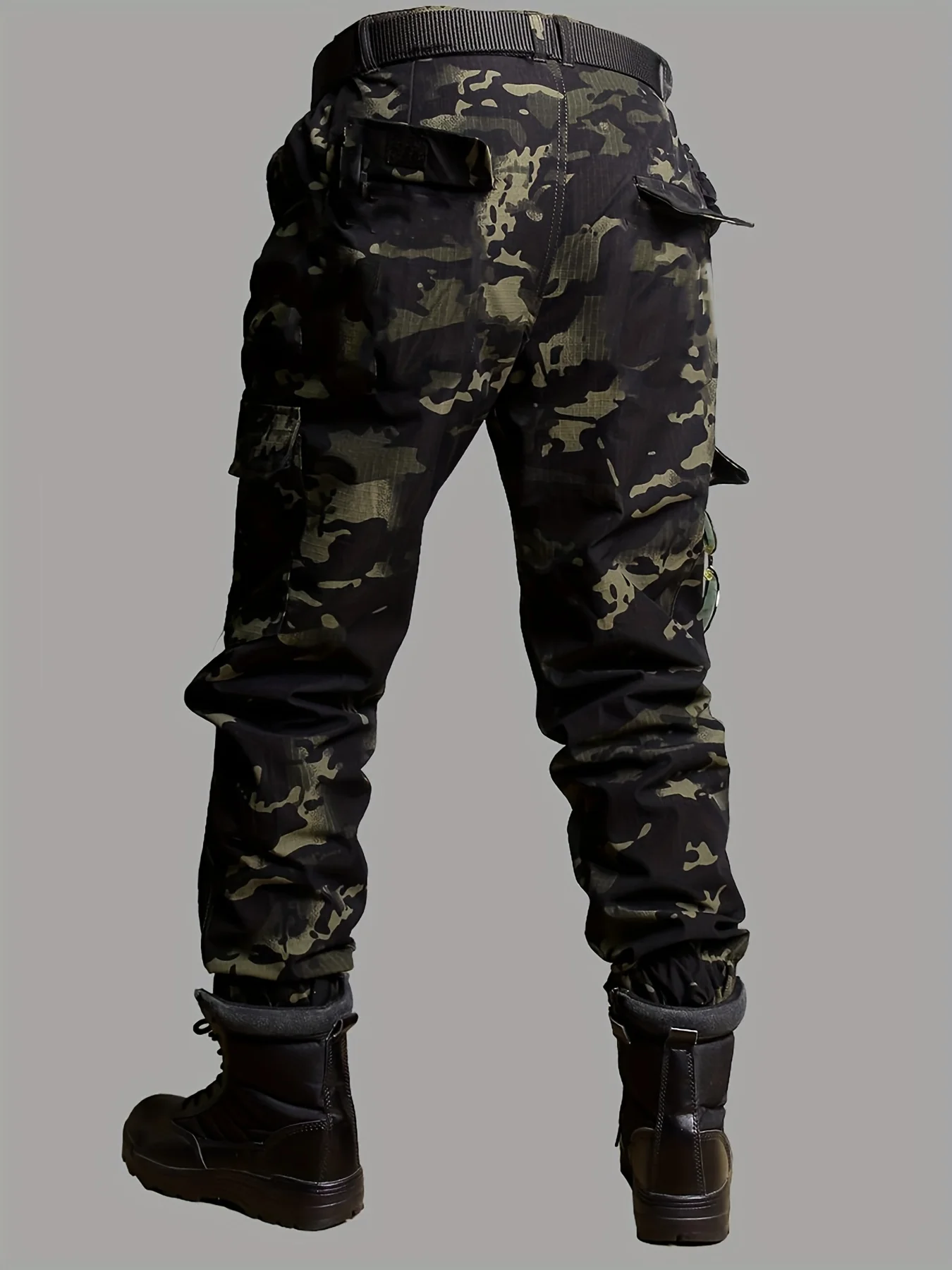 Taktische Militärische Camouflage Cargo Hosen Männer Freien Kampf Training Armee Stil Multi Tasche Lose Fit Jogger Streetwear Casual
