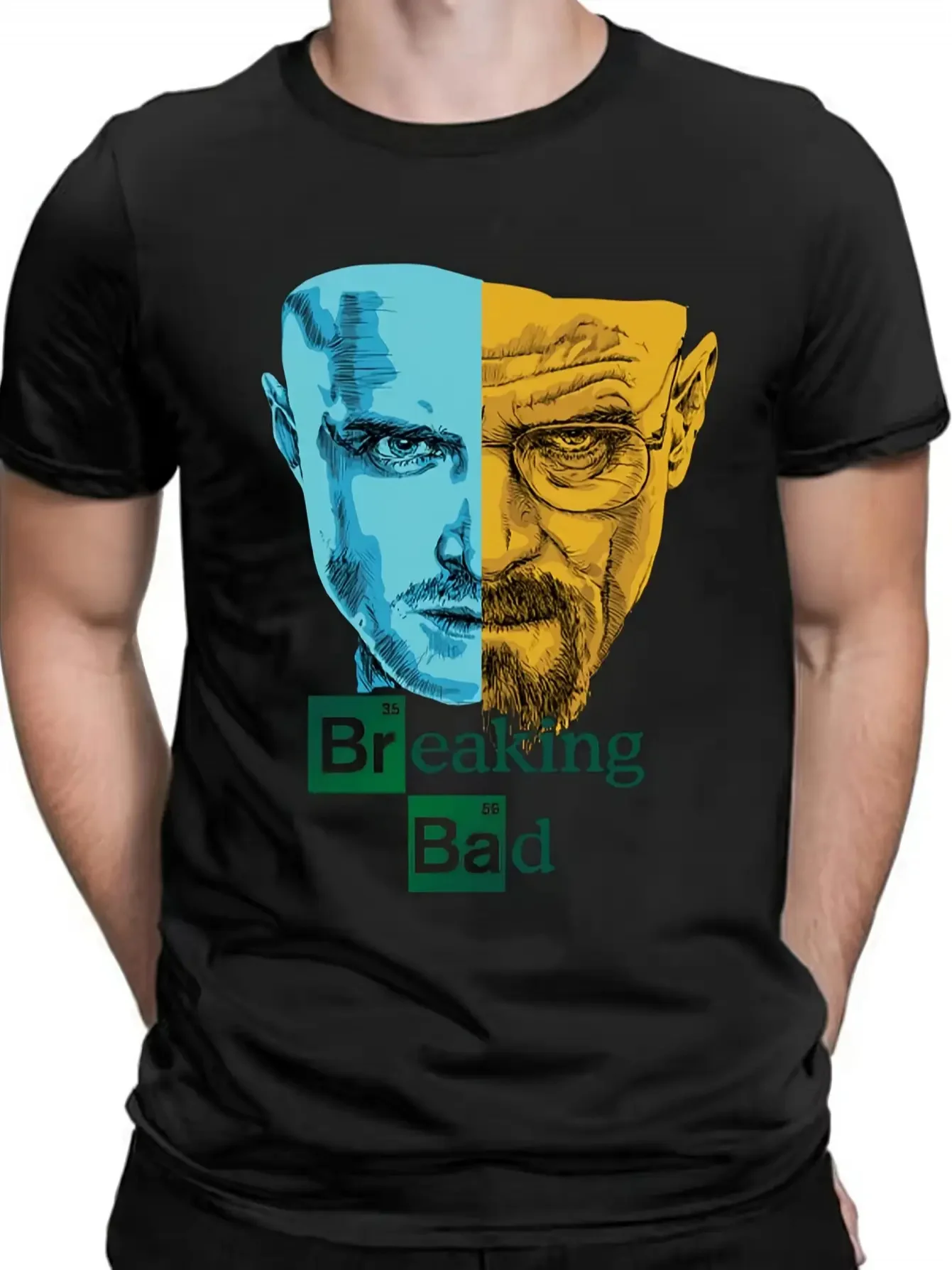 Men'S Stylish Short-Sleeve T-Shirt Featuring Design of Heisenberg and The Restaurant From 'Breaking Bad' Perfect for Summer Wear