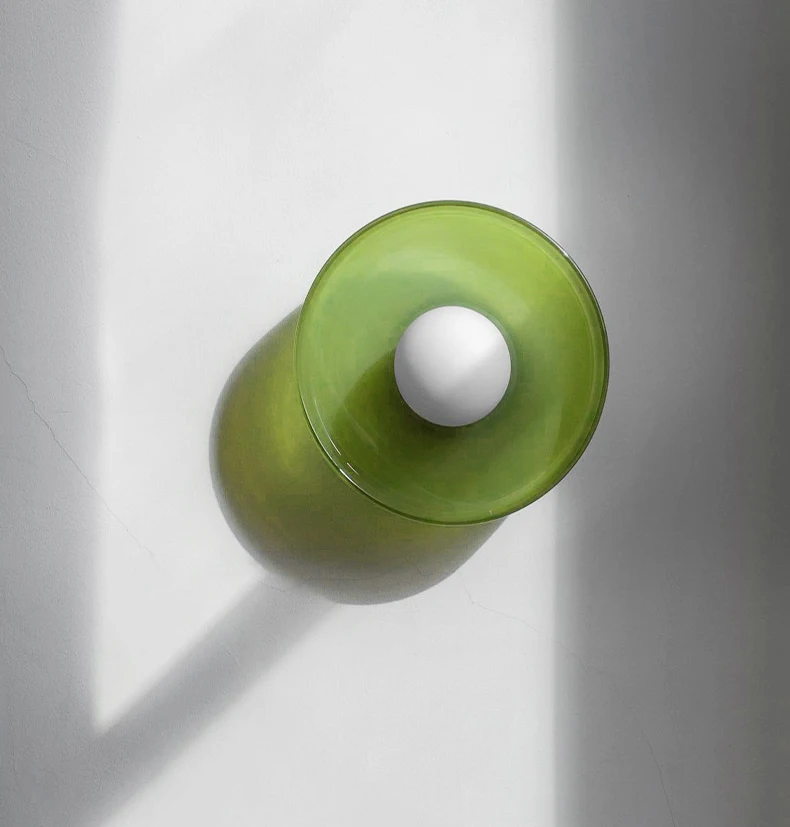 Modern Vintage Glass Ceiling Light Hallway Balcony Kitchen Light Bedroom Ceiling Light Multi-Colored Glass