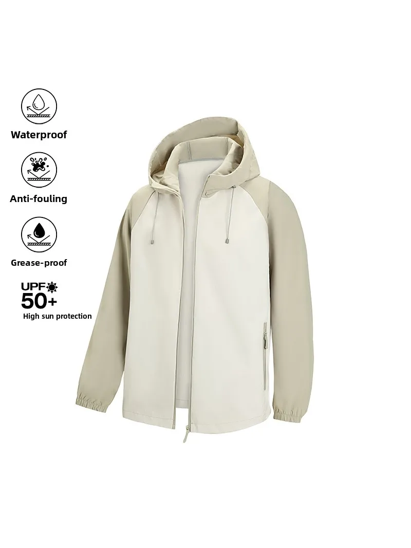 

Весна 2024, новинка, с капюшоном ex Soft ell Jaet, повседневная спортивная одежда на открытом воздухе, мужская и женская ветрозащитная куртка на подкладке, ell Jaet