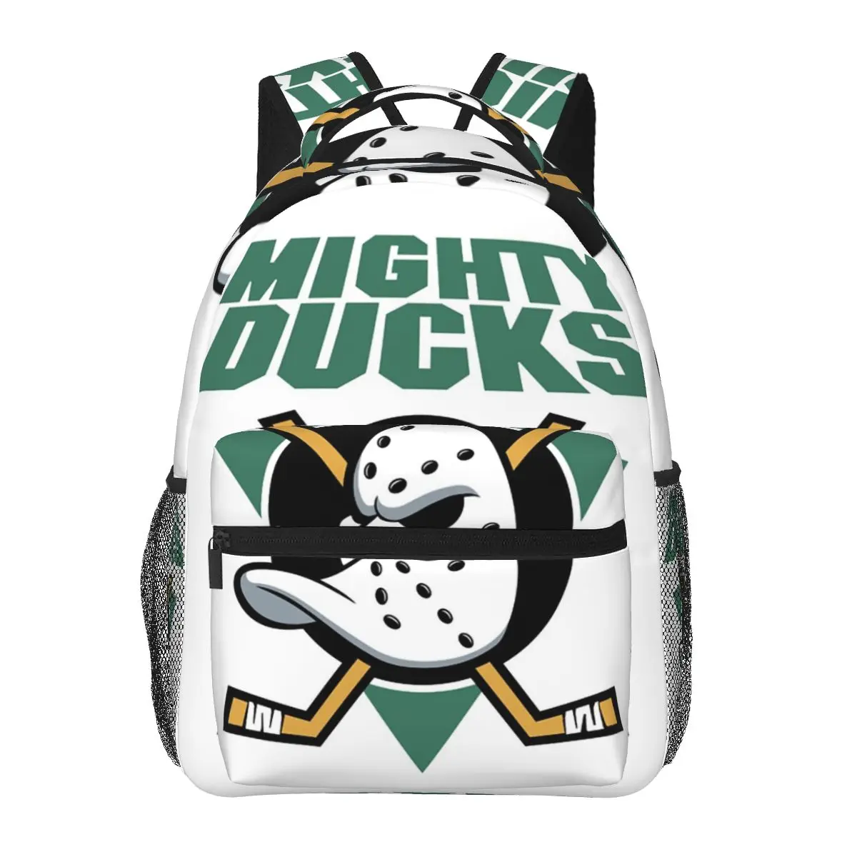 

D2 The Mighty-Ducks (Low Key Team USA) Backpacks Boys Girls Bookbag Students School Bags Cartoon Travel Rucksack Shoulder Bag