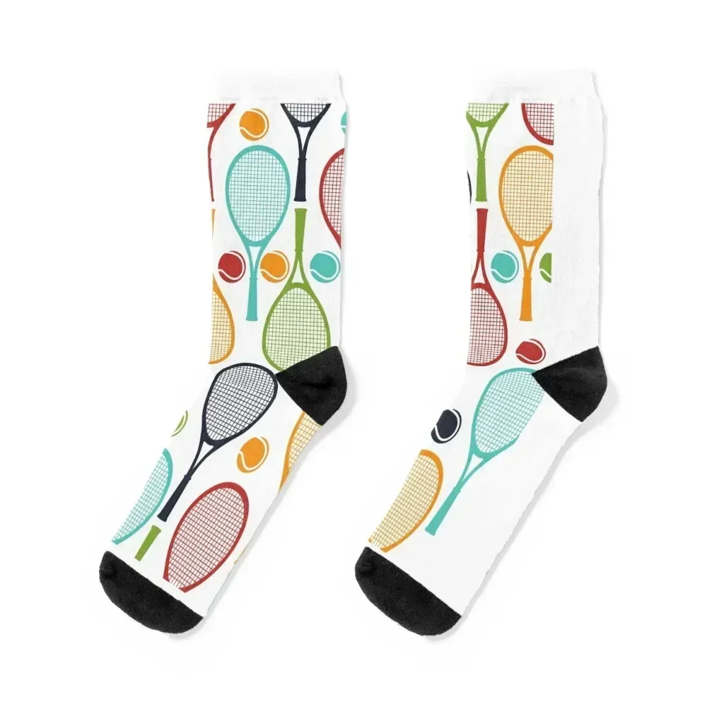 

Tennis shirt with tennis rackets - gift TOP QUALITY Socks luxe colored FASHION Woman Socks Men's